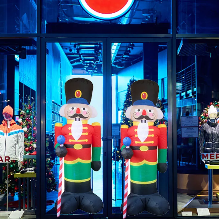 Qutdoor Christmas throttle model  inflatable doll luminous module  decorations