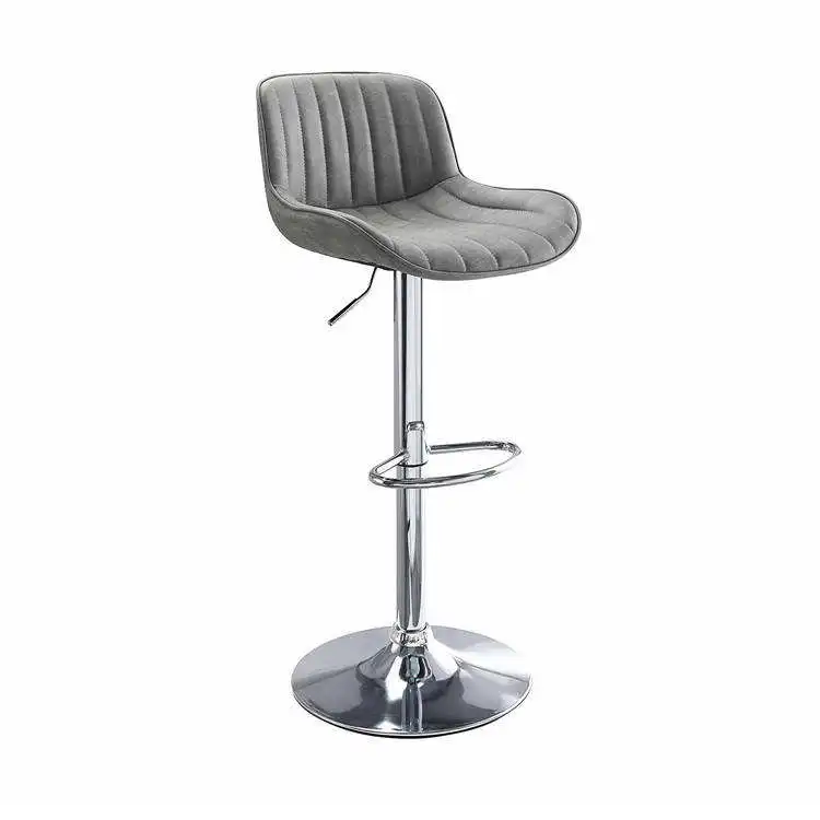 Modern Pu Leather Bar Chairs Wholesale Cheap Swivel Adjustable Soft seat cushion Counter Bar Stool For Kitchen