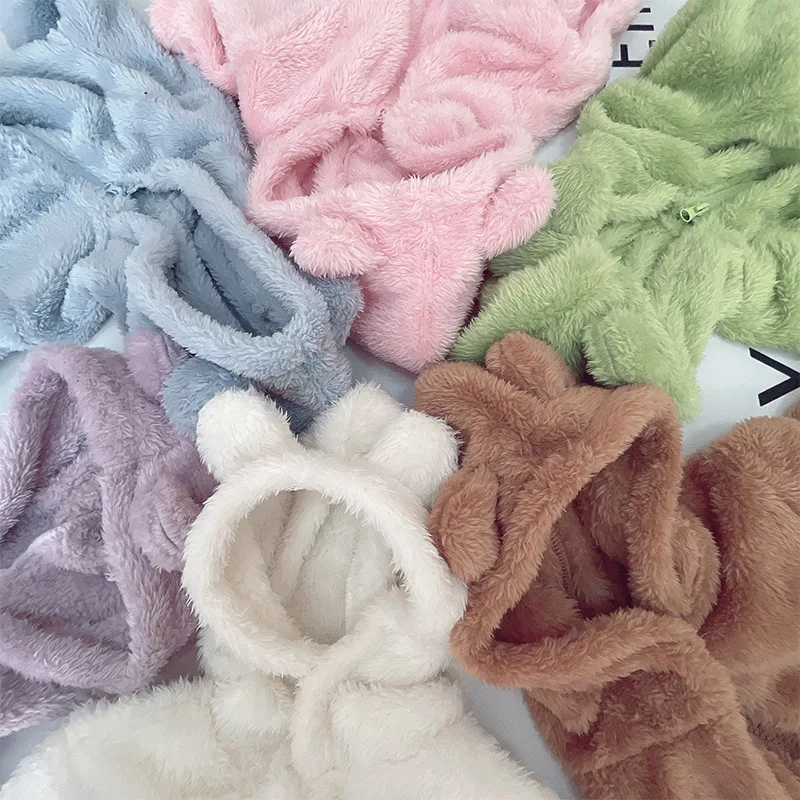 CYC 211859 New boys and girls baby plush romper autumn and winter clothes warm newborn infant girl crawling suit