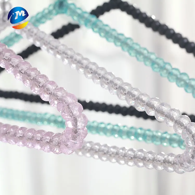 40cm pearl bead plastic adult hanger clothes rack wardrobe hangers slip-resistant pearl hanger