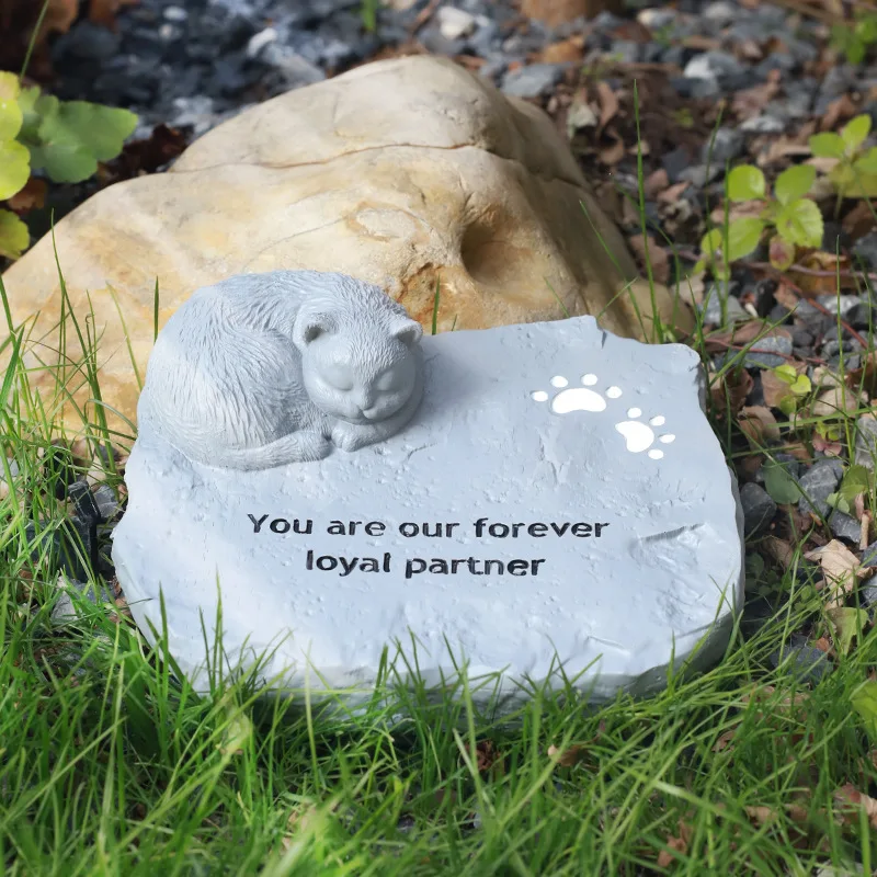 LM0004W Pet urn and caskets Pet funeral supplies Pet Monument Cat and dog burial tombstone