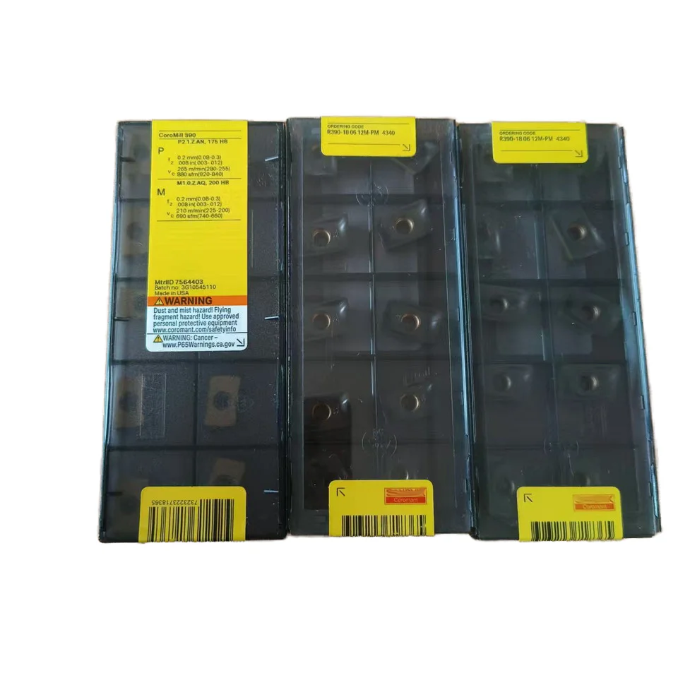 Swedish Sandviks CNC Milling Turning Tool Efficient Blade Cutting Tool certified products R390-180612M-PM 4340