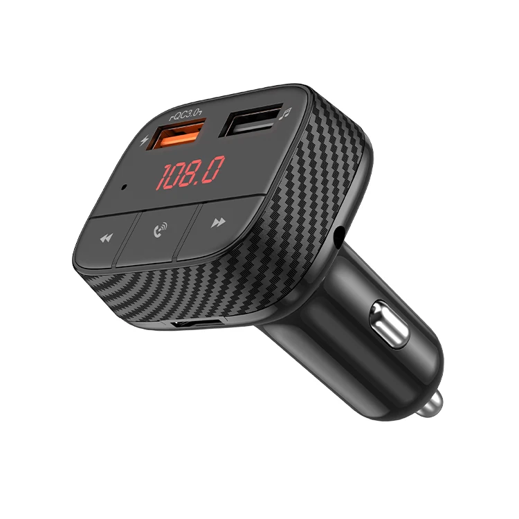 Автомобильный комплект модулятора Bluetooth 5,0 FM-передатчик Hands Free с двойным USB зарядным устройством Автомобильный MP3-плеер для автомобиля