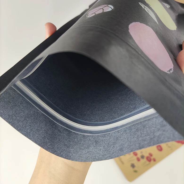 100% Eco-friendly Material Certified PLA Kraft Paper Stand Up Pouches Zipper Food Packaging Compostable Brown Paper Bag