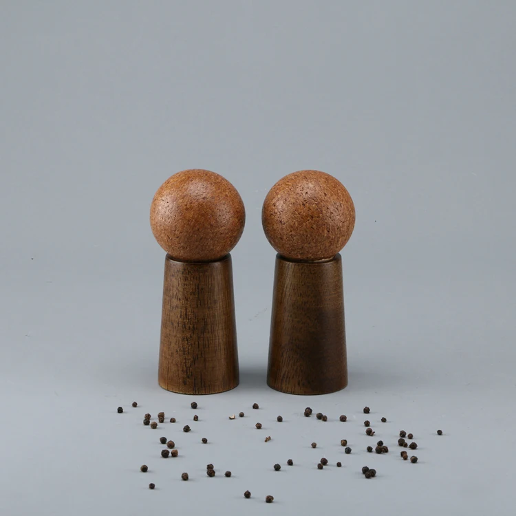 Eco-Friendly Cute Modern Style Custom Logo Miniature Bamboo Pepper Mill