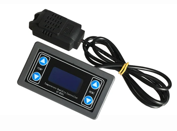 С источником питания от постоянного тока 6-30V 10A XY-WTH1 цифровой контроллер температуры и влажности для контроля термостата термометром гигрометром декоративные часы