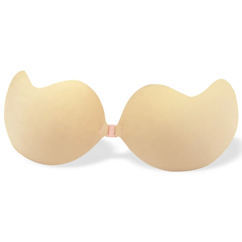Factory direct sale mango cup invisible bra one piece seamless chest sticker silicone breathable strapless sexy lingerie
