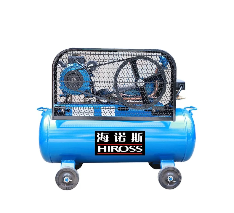 China Factory Belt Drive Air Compressor 24L/Day Piston Type Oil Free with Muffler