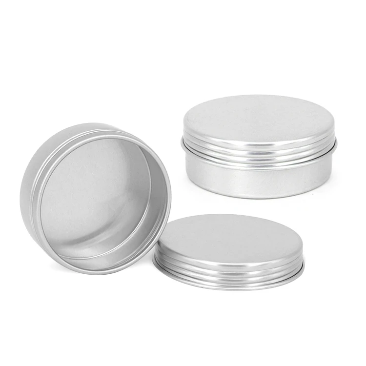 25g aluminum salt jars hand cream jars metal curling aluminum cans cosmetic Aluminum Jar Empty cream Box Tin Can