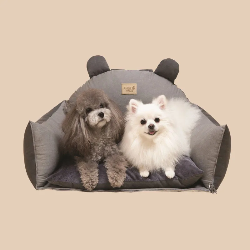 2023 New removable washable pet litter car dog kennel foldable pet car seat dog going out car seat cushion
