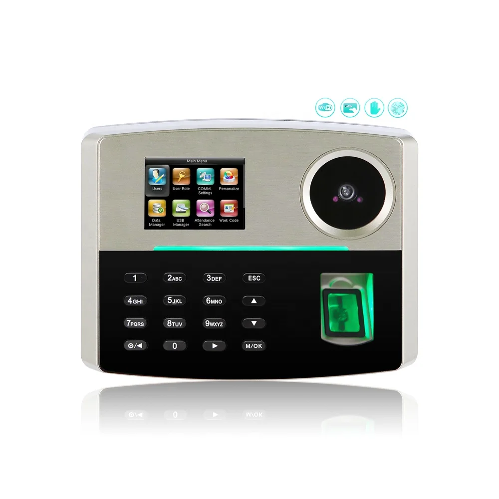 Wireless Wifi Rfid Card Reader And Biometric Fingerprint Time Attendance System Device With Built-In Battery