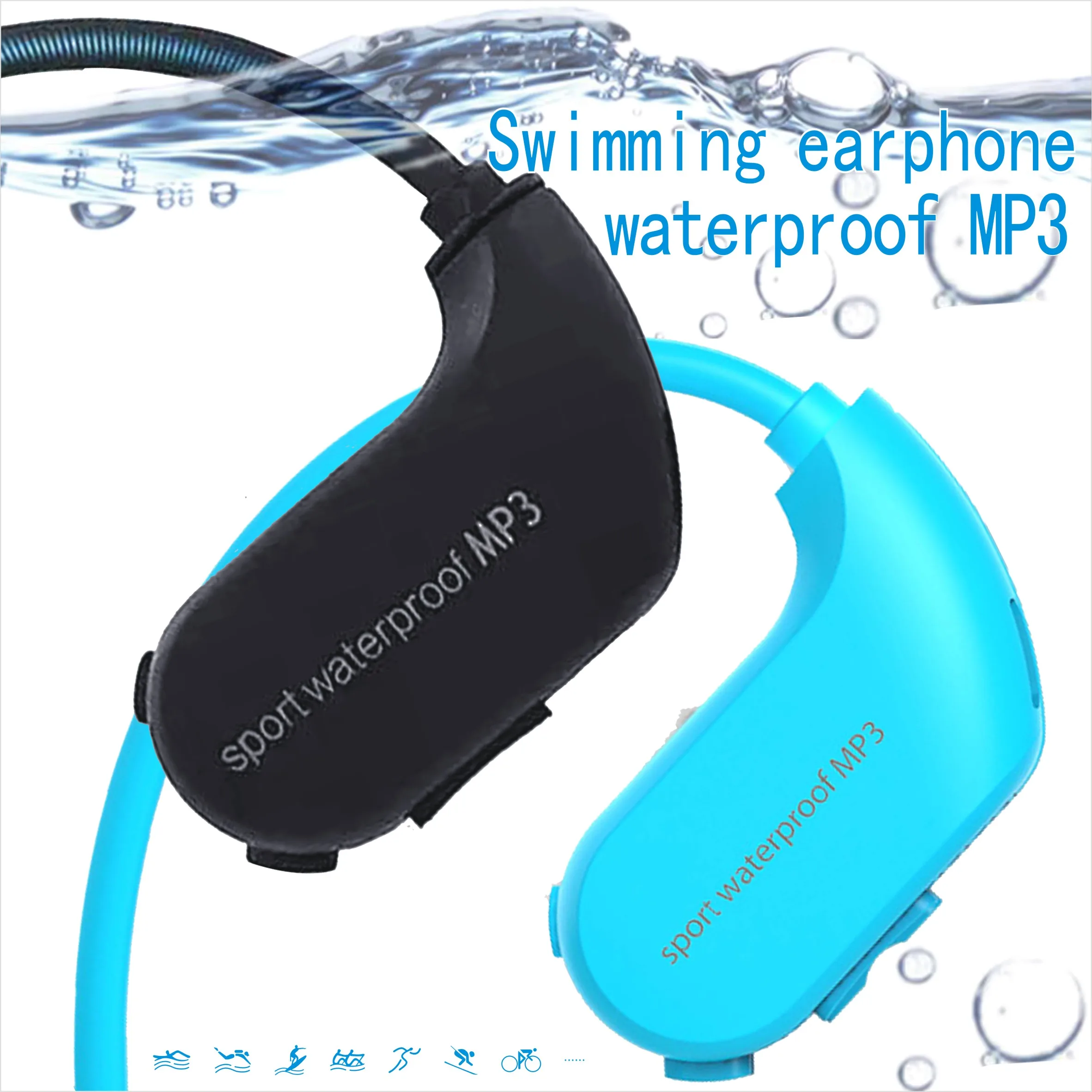  MP9 IPX8 плавающий MP3-плеер Samtronic спортивный водонепроницаемый mp3-плеер плавательные наушники с картой