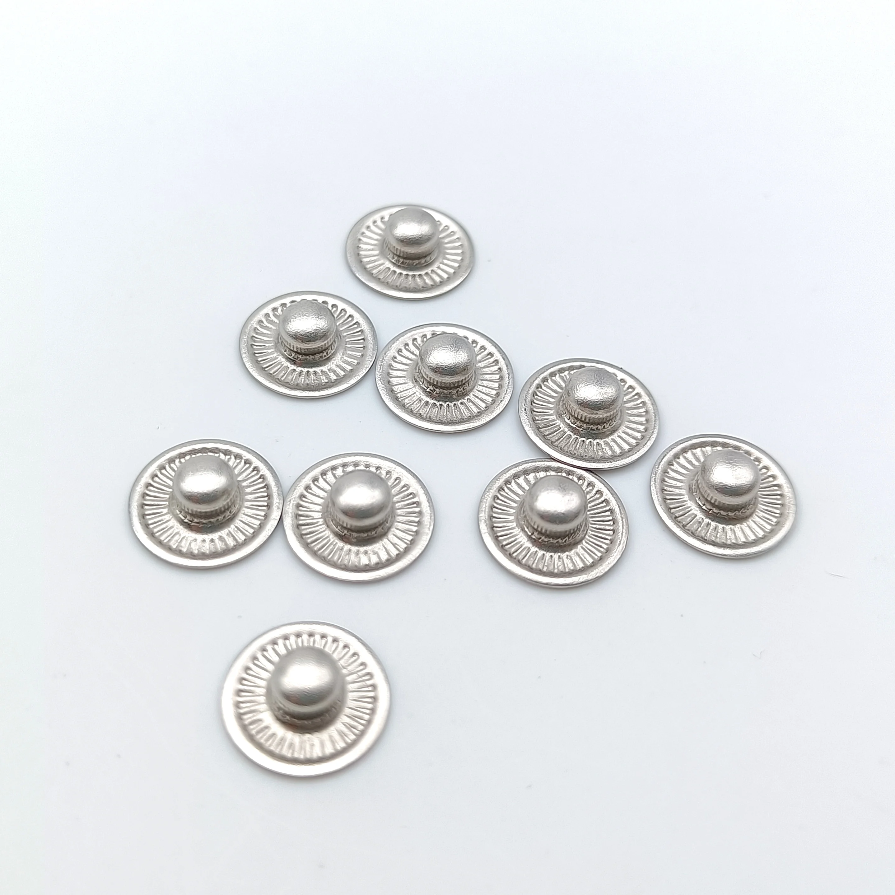 custom logo dyed metal spring snap button four snap button for jacket