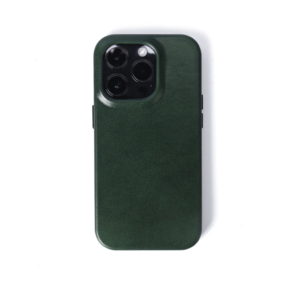 Zenos Luxury Genuine Leather Phone Case for iPhone 15 Series New Wireless Charging Feature Shockproof Leathercraft Cover