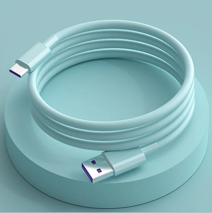 
Type C Silica Gel USB 5A Data Cable Charging Fast Speed Phone Charger Cables and Wires 