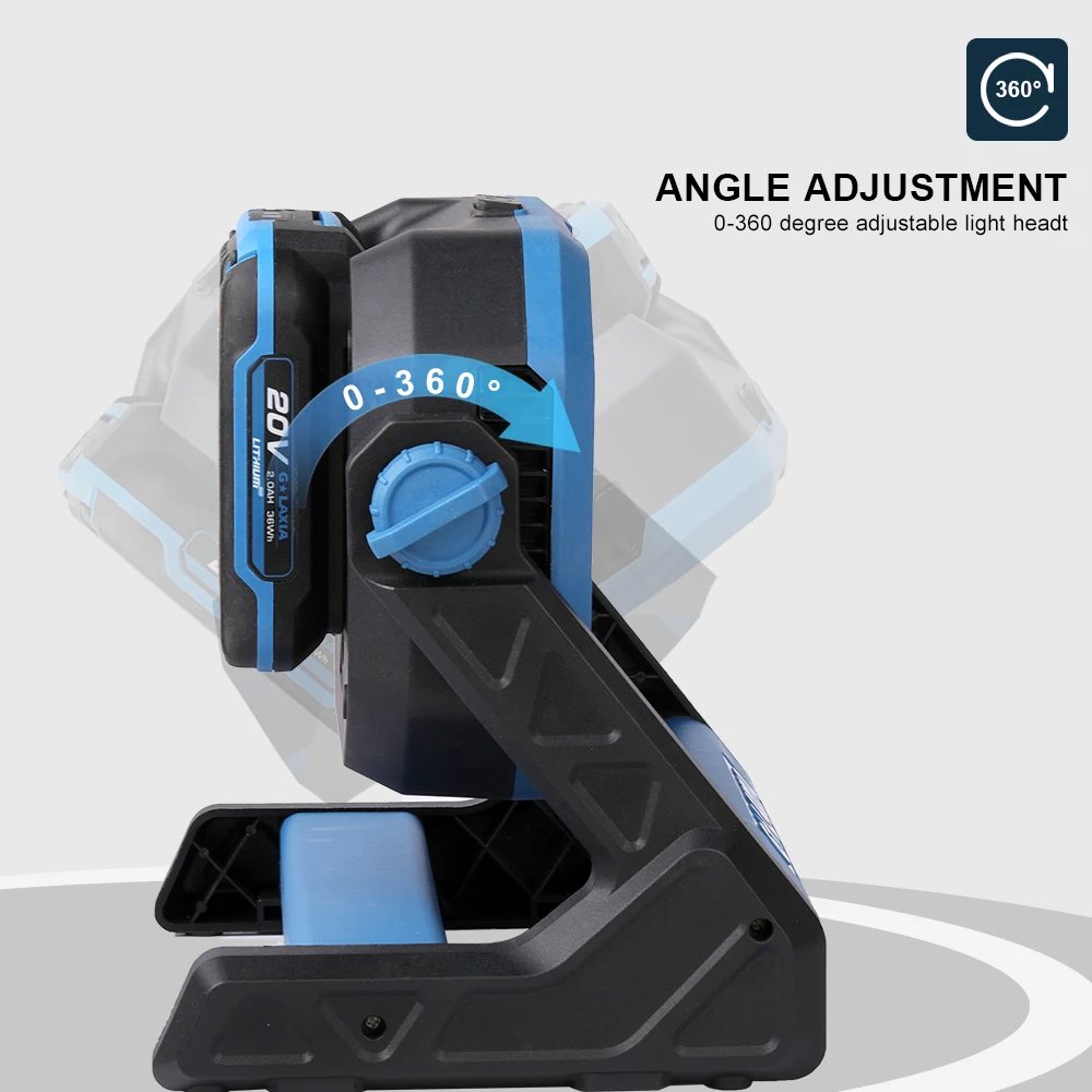 Professional 20V Brushed 2400LM LED Working Light