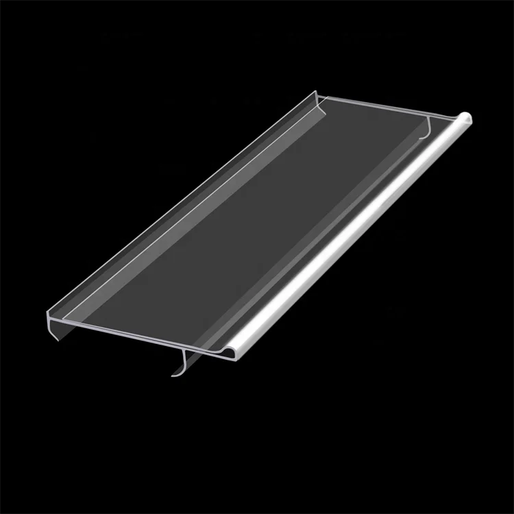 Label holder pvc strip externally fixed labeling strips store display shelves tag