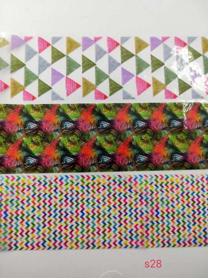 
Hot new colorful glitter DIY nail art transfer paper decal 4x100cm S28 nail foil stickers 