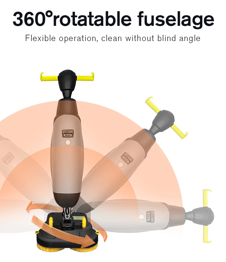 Wireless Stick Dual Water Tank Self Cleaning Electric Mop Floor Sweeper