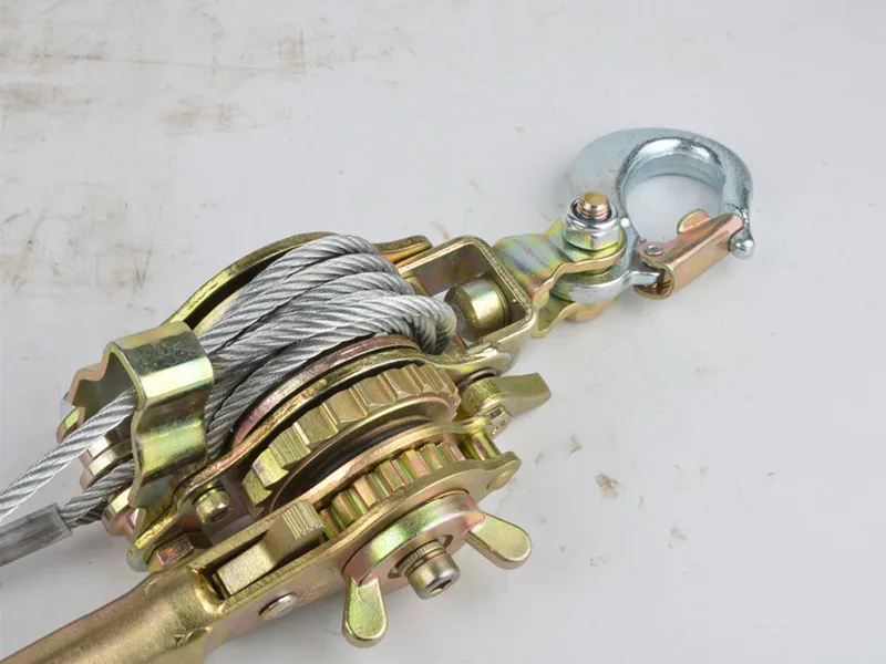 Top Quality 1 TON Hand Puller Ratchet Wire Rope Cable Puller Cable Tightener Tightening Tools