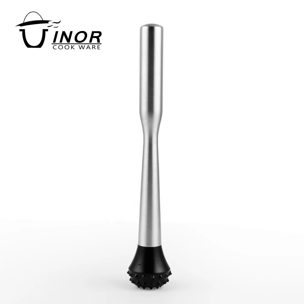 Broken Popsicle Bar Tools Stainless Steel Cocktail Muddler for Making Mojitos, Margaritas, Fruit Drinks