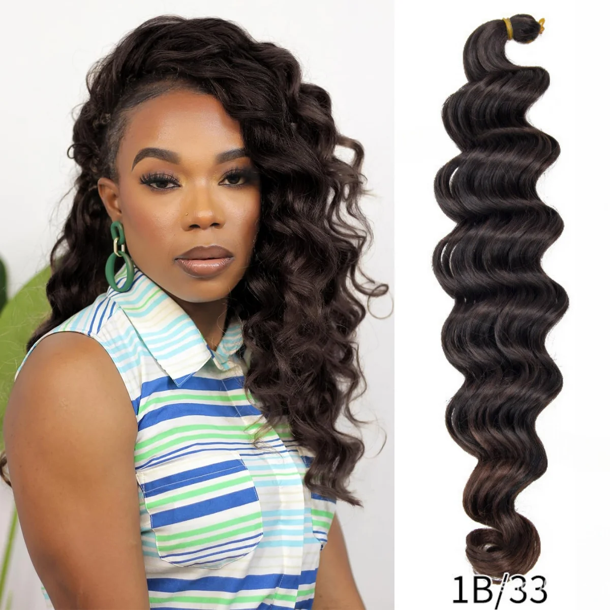 Long synthetic braiding hair Box Braids Synthetic Water Wave Braiding Hair for Women