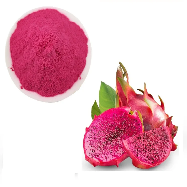 Pure nature no adiditives spray dried red Dragon Fruit Powder for instant fruit tea