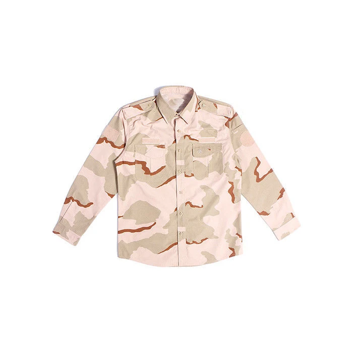 Ripstop Polyester Anti-Static Outdoor Camo Green Military Camouflage Uniform Long Sleeve Suit