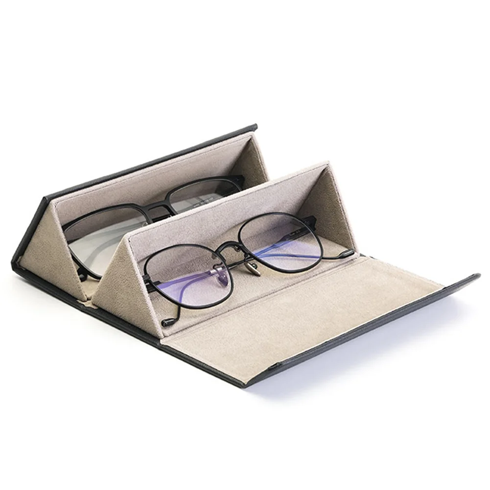 Leather Multiple Glasses Storage Case Travel Sunglasses Organizer Collector Portable Sunglasses Storage Case
