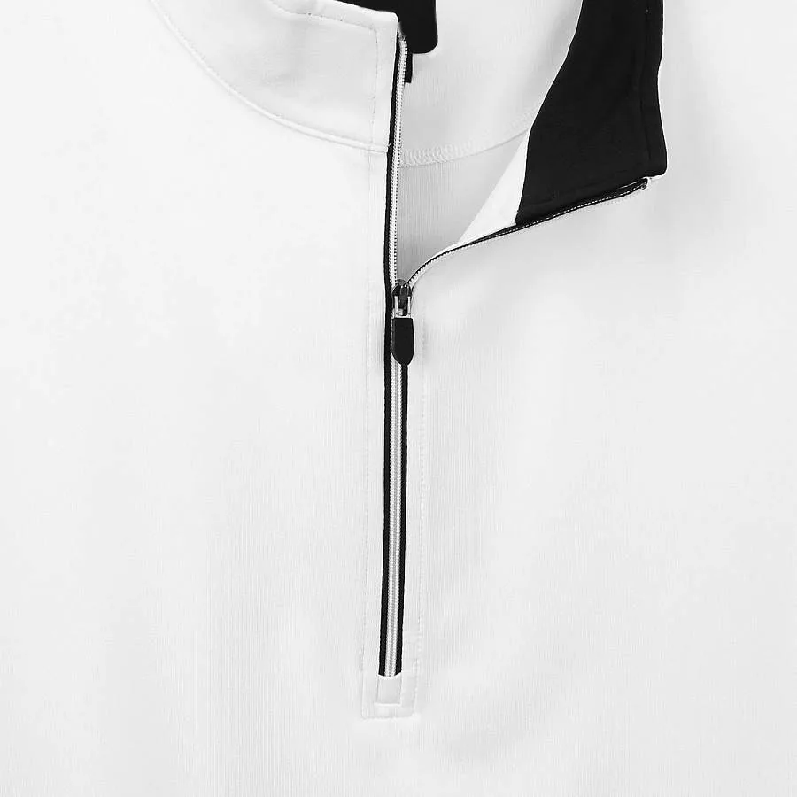 Unisex Customized Logo Performance Half-Zip Jersey Vest Pullover Sport Sleeveless Collar Golf Vests With Gathered Waist For Men