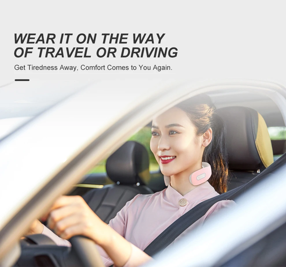 Electronic Intelligent Portable Physiotherapy Neck Massager 4 Massage Modes 16 Levels Of Adjustment Mini Cervical Massager