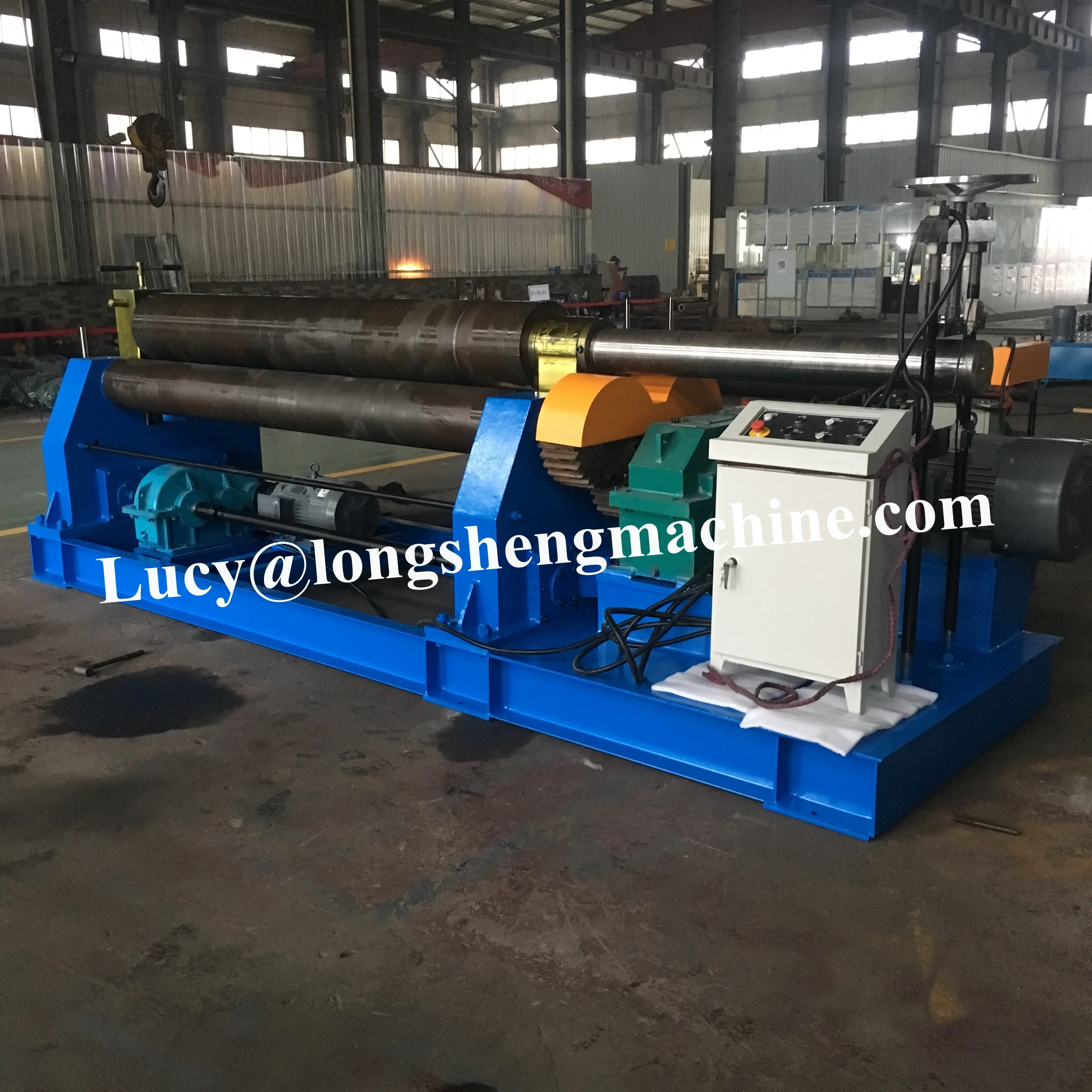 high quality W11 12x3000 symmetrical mechanical type steel roller bending machine 3 roller sheet metal plate rolling machine
