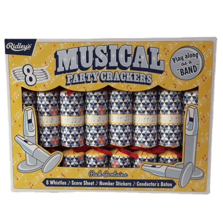 Attractive Priting Musical Paper Christmas Crackers With Packaging Boxes