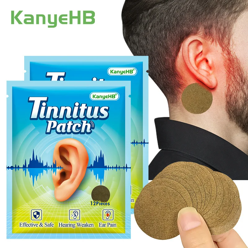 Tinnitus Treatment Patch for Ear Pain Protect Hearing Loss Sticker Natural Herbal Extract Medical Plaster Health Care