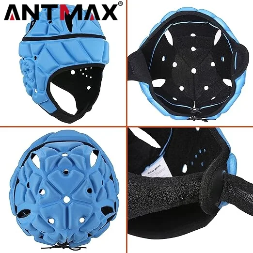 ANTMAX дышащая мягкая оболочка для защиты головы флаг футбольная шляпа взрослых мягкий шлем регби с эластичной регулируемой пряжкой