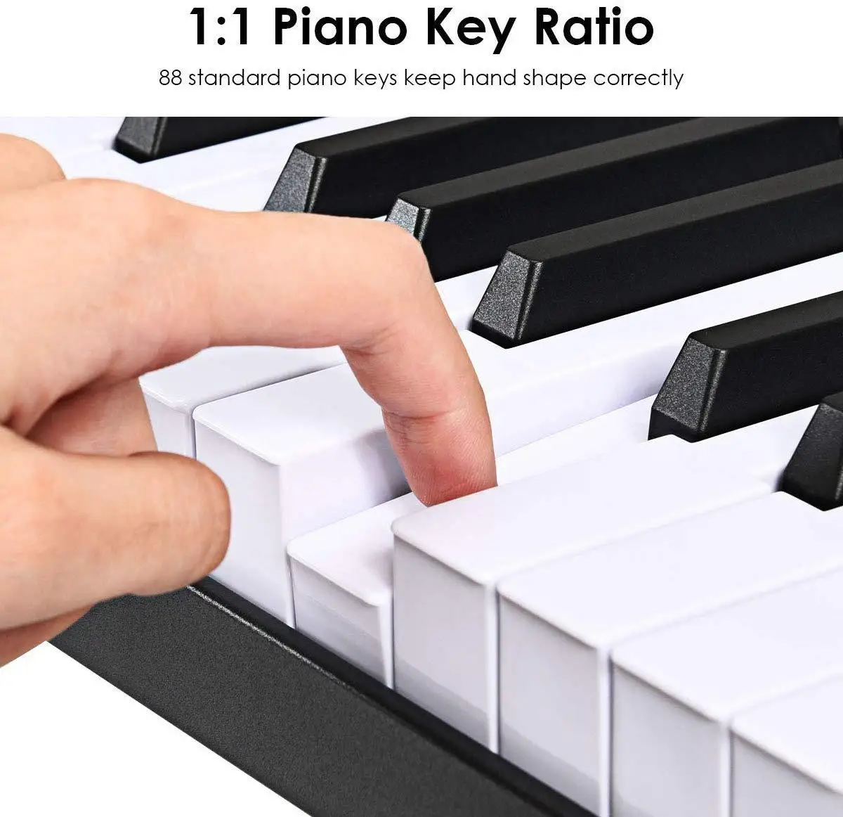 Цифровое пианино с сенсорной клавиатурой, 88 клавиш, электрическое портативное пианино, цифровое пианино