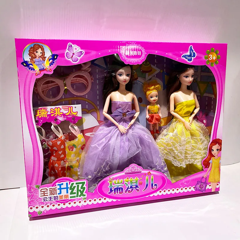 Wholesale sisters doll girl toy accessories festival dance gifts girl princess gift box set promotion