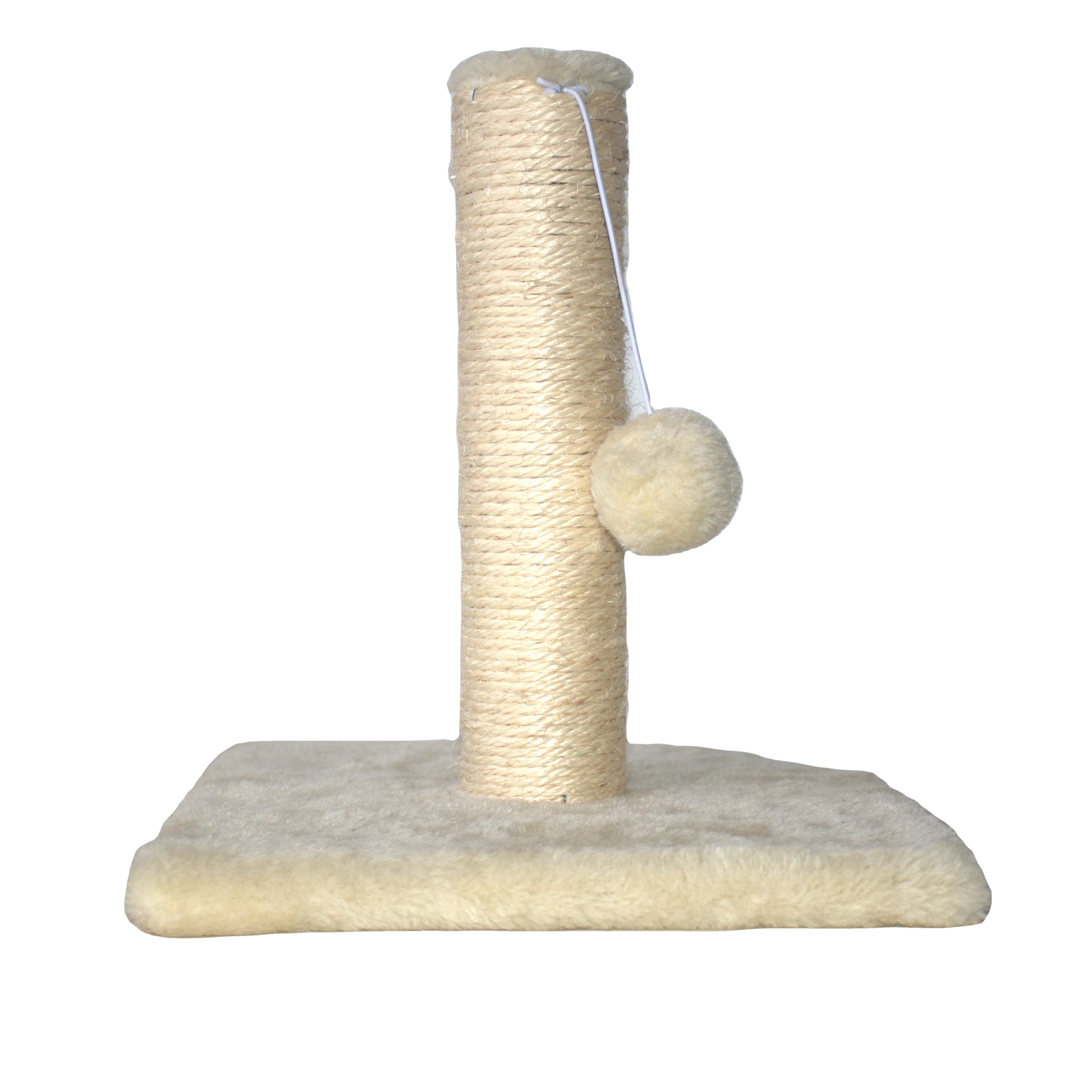 Cat Trees & Scratcher For Indoor Small Cats Interactive Ball Toys For Kitten Natural Sisal Rope Cat Scratching Post