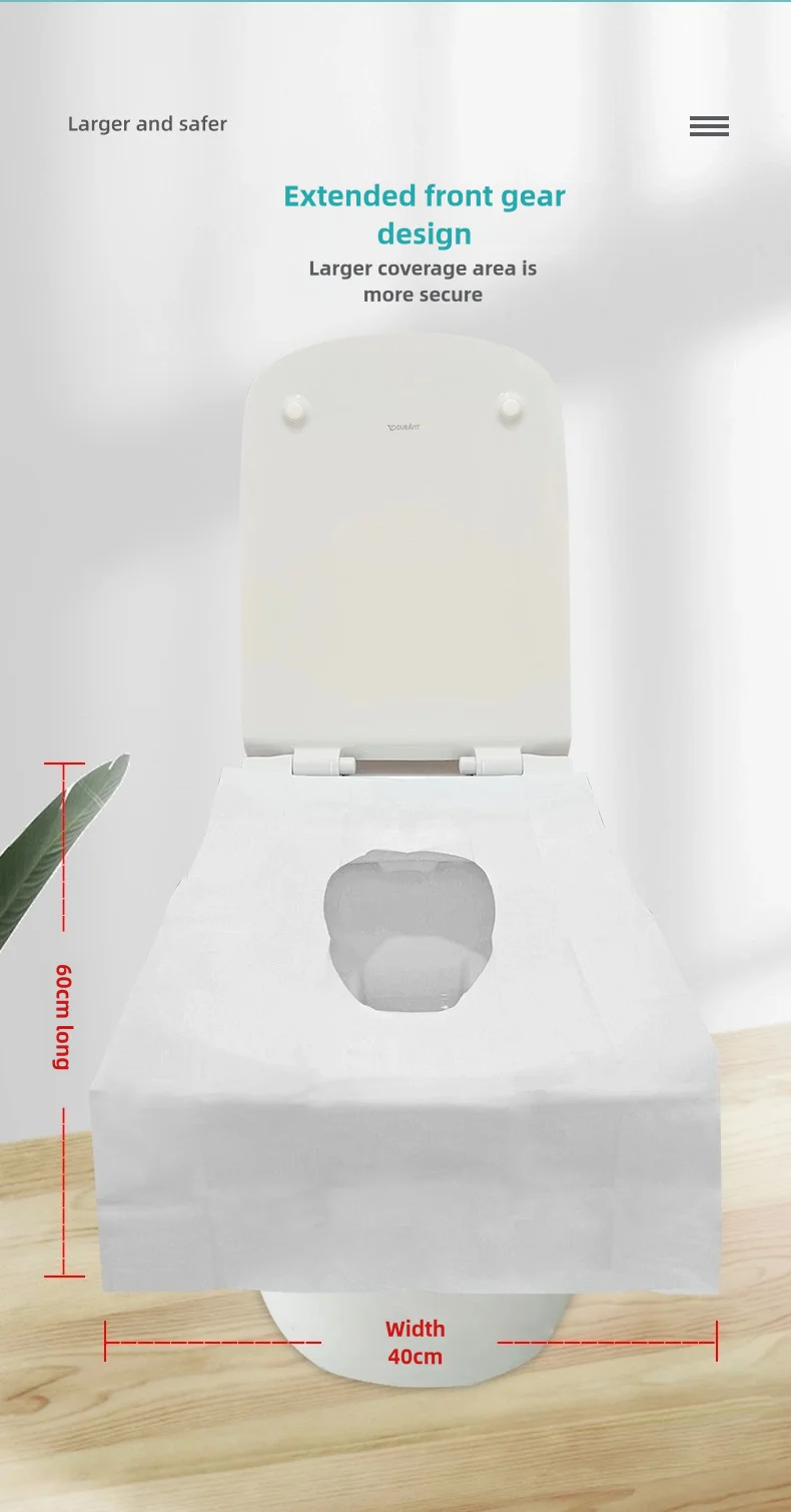 10 piece set of high-quality disposable portable toilet seat set for travel, outdoor hotels, and public use