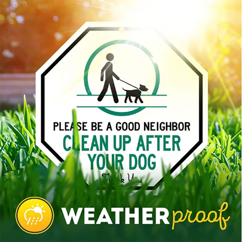 
Custom design PP printed Octagonal corrugated board warning signs about dogs 