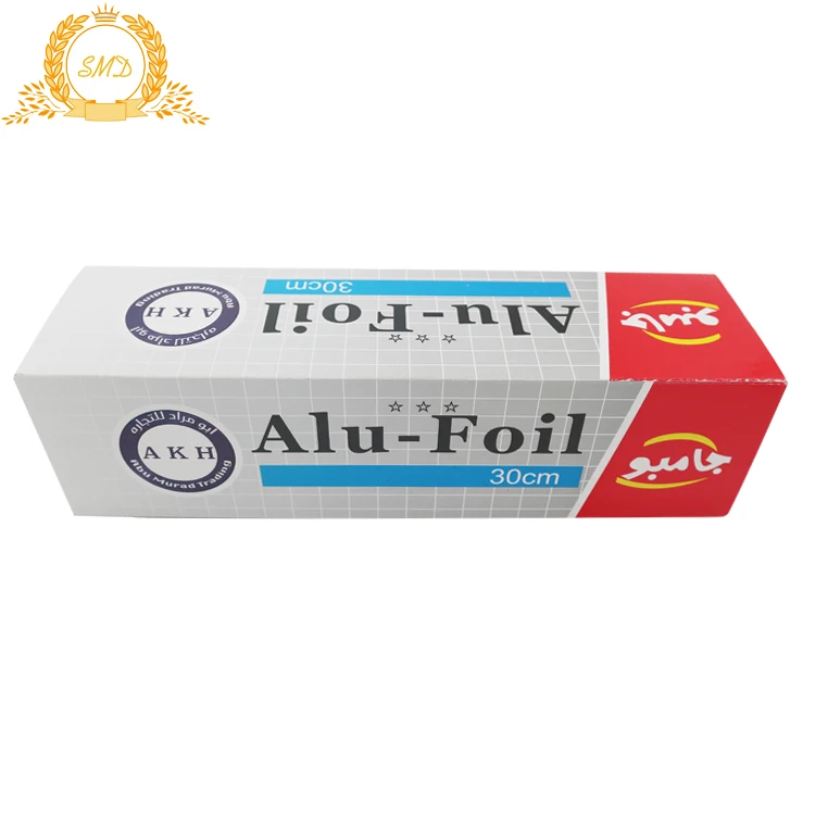 Recyclable corrugated color box  30cm*180m*20mic aluminum foil
