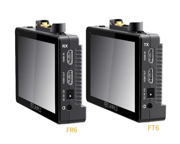 FEELW  ORLD FT6 FR6 5.5 Inch1000ft camera monitor hd    mi input and output Wireless Transmission dslr field monitor