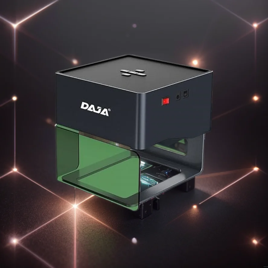 DJ6  Portable Laser Desktop  Embossing Paper Cutting Engraving Machine  Patch Label Mini Laser Engraver and Cutter