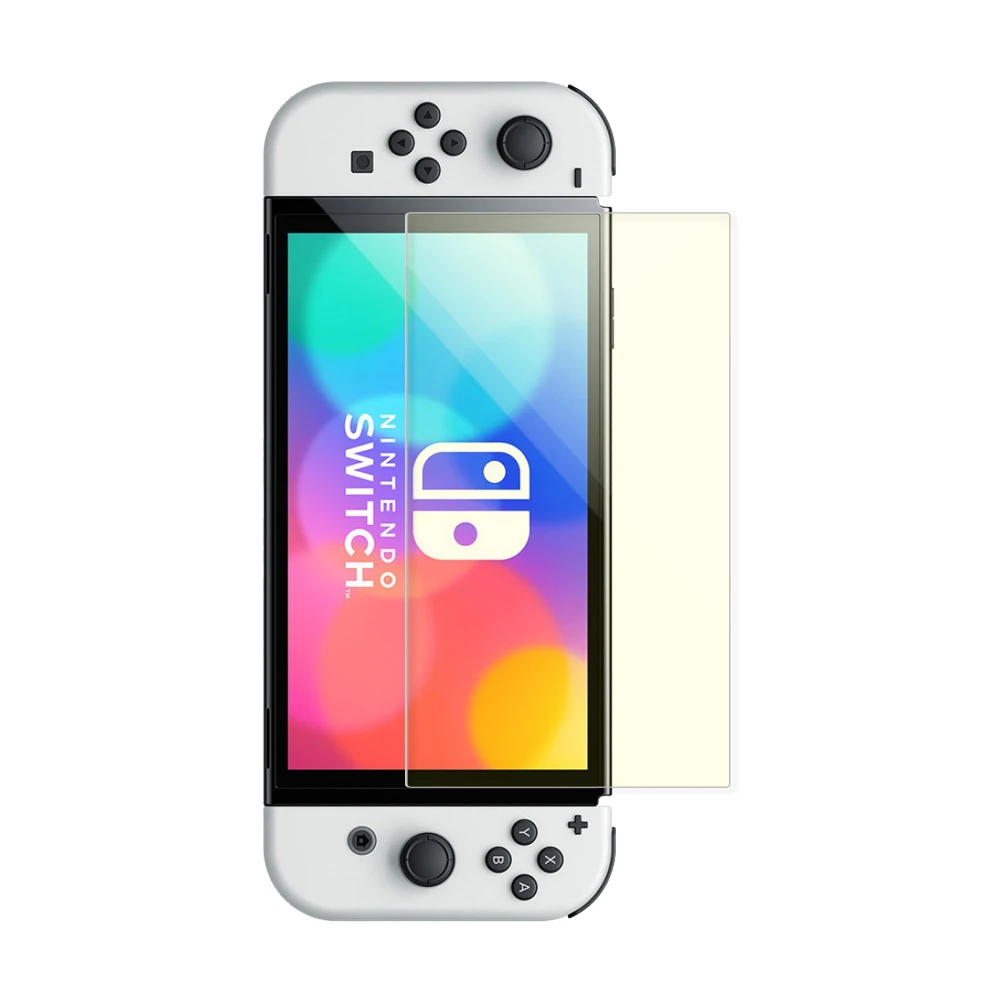 Hot Seller 2.5D 9H anti blue light glass film for nintendo switch 2021 oled screen protector