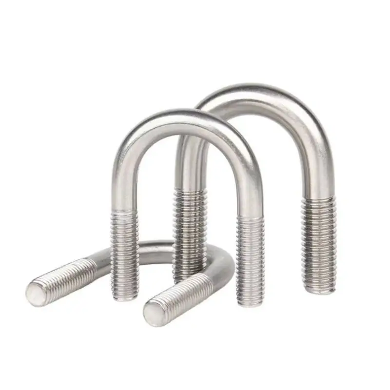 Good Quality Metric Series A2 M6 Pipe Diameter( 14~76mm) U Sizes Bolt Used With Angle Steel