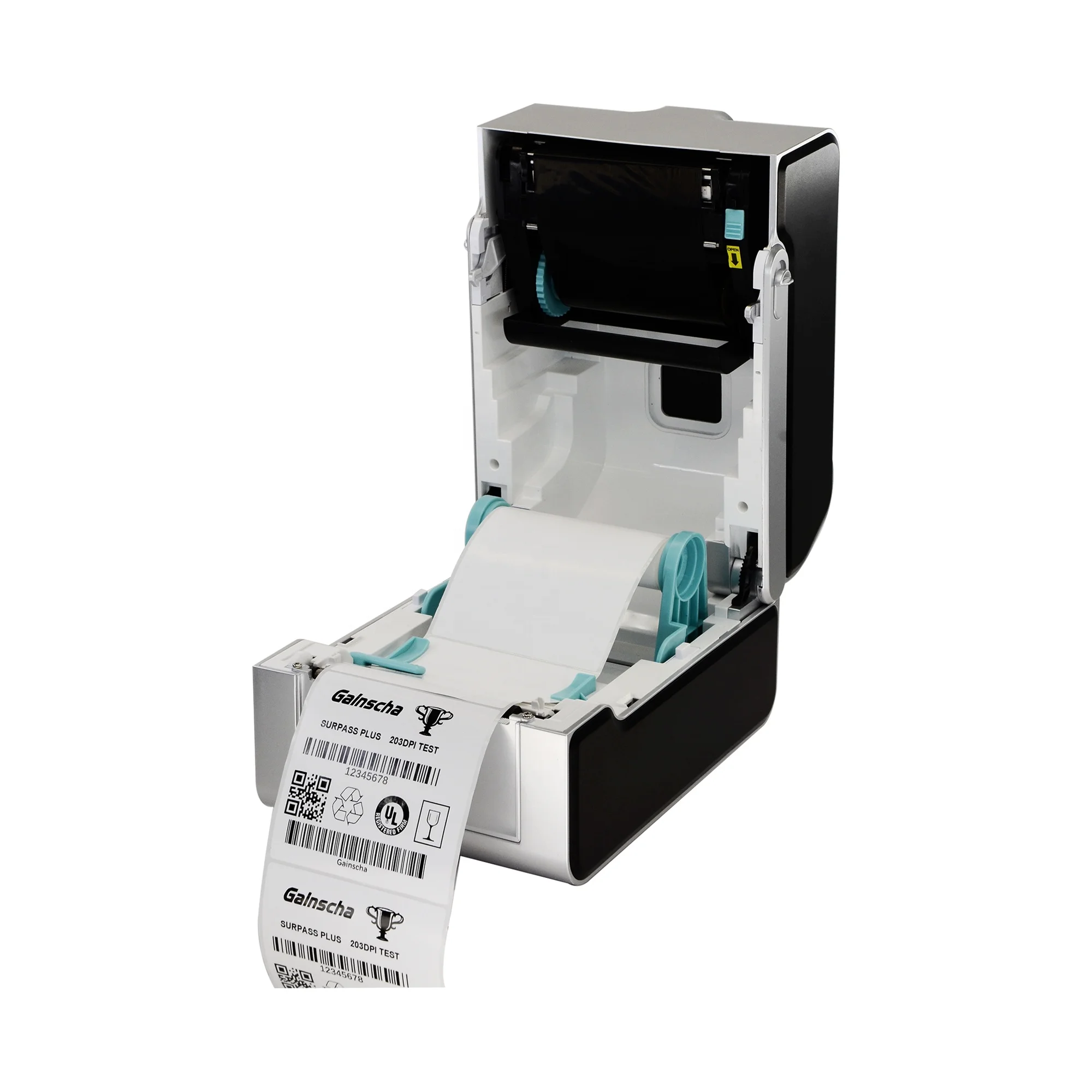 Gainscha GS-2406T PLUS 4 inch thermal transfer barcode printer Bluetooth warehouse barcode printer price tag label printer