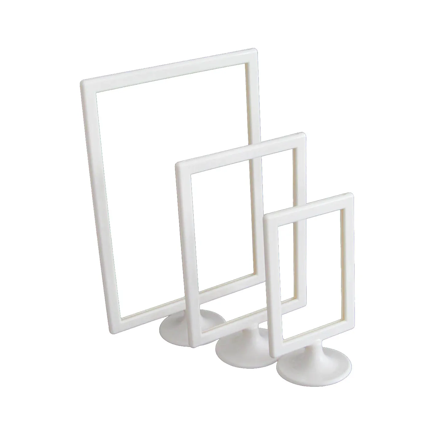 Круглая двухсторонняя рекламная настольная подставка для дисплея, подставка для меню из АБС-пластика