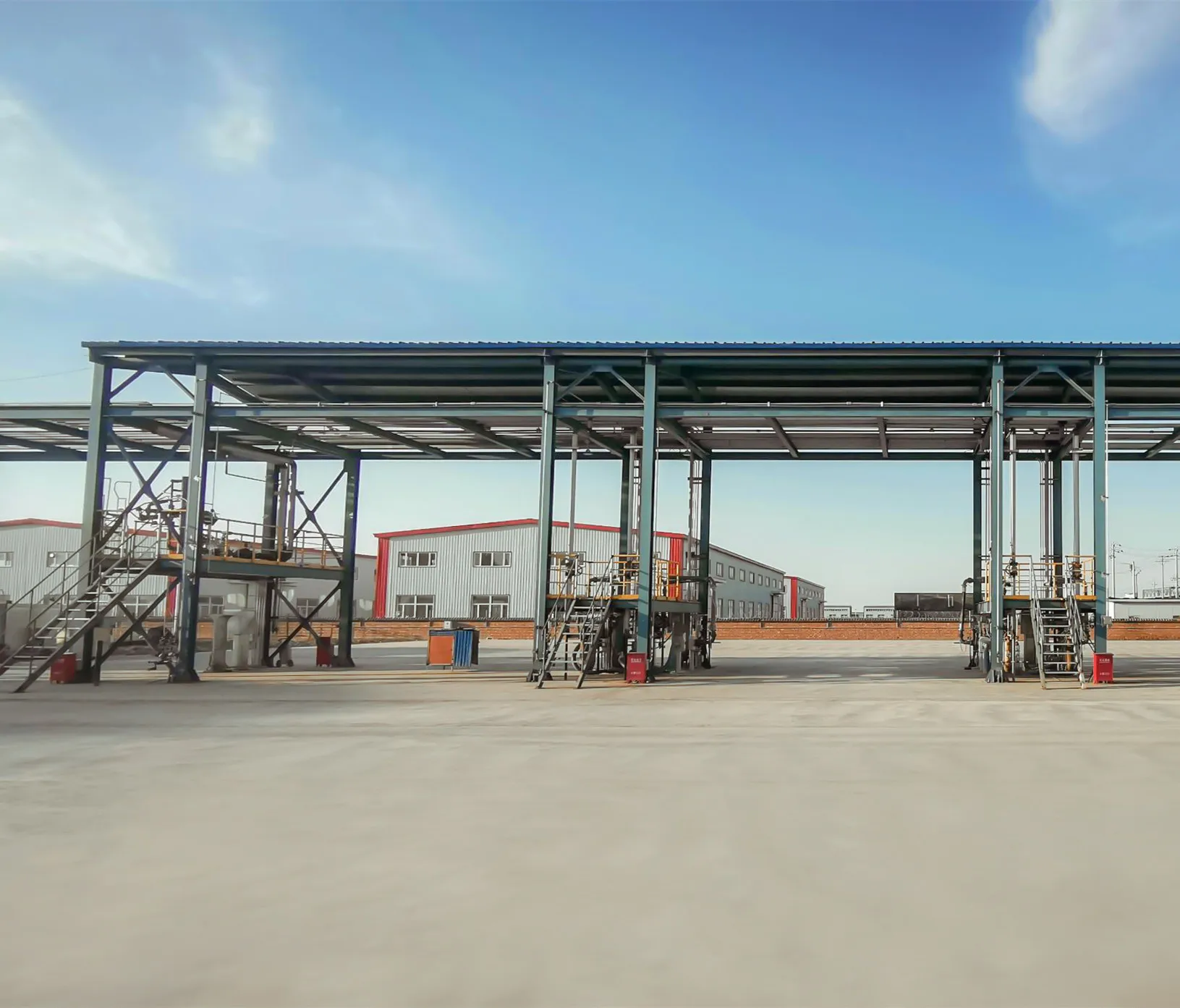 Host computer system loading control system with skid-mounted loading arm batch controller folding stair