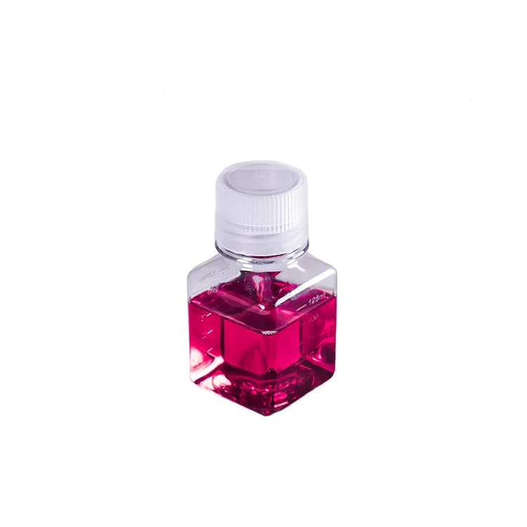 Serum Reagent Sterile Laboratory Consumables Petg Plastic Square Blood Media Lab Use Bottle Culture Medium Bottle