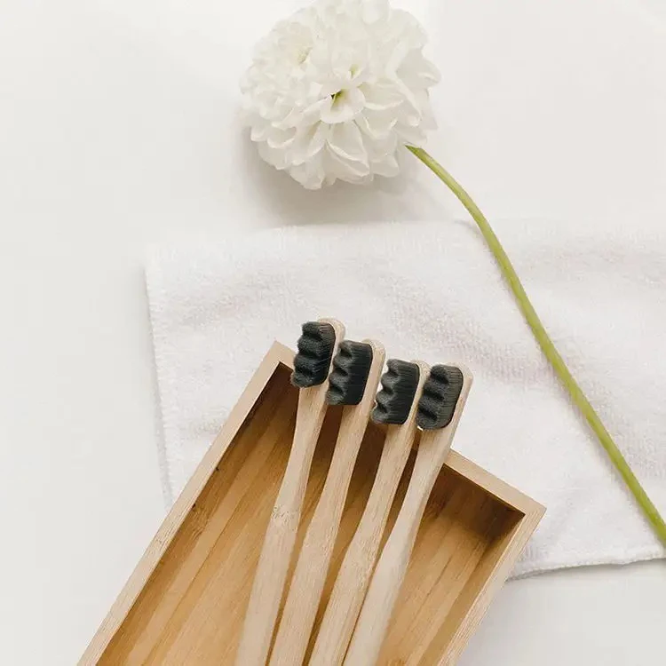 Free Sample Custom 10000 Bristle Micro Fiber Extra Ultra Soft Eco Friendly Biodegradable Toothbrush Micro Nano Bamboo Toothbrush